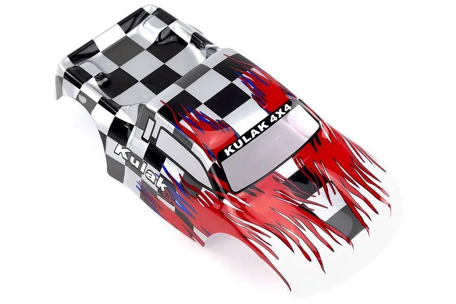 HSP 1/18 Kulak Truck Painted Red Body Shell image 15824