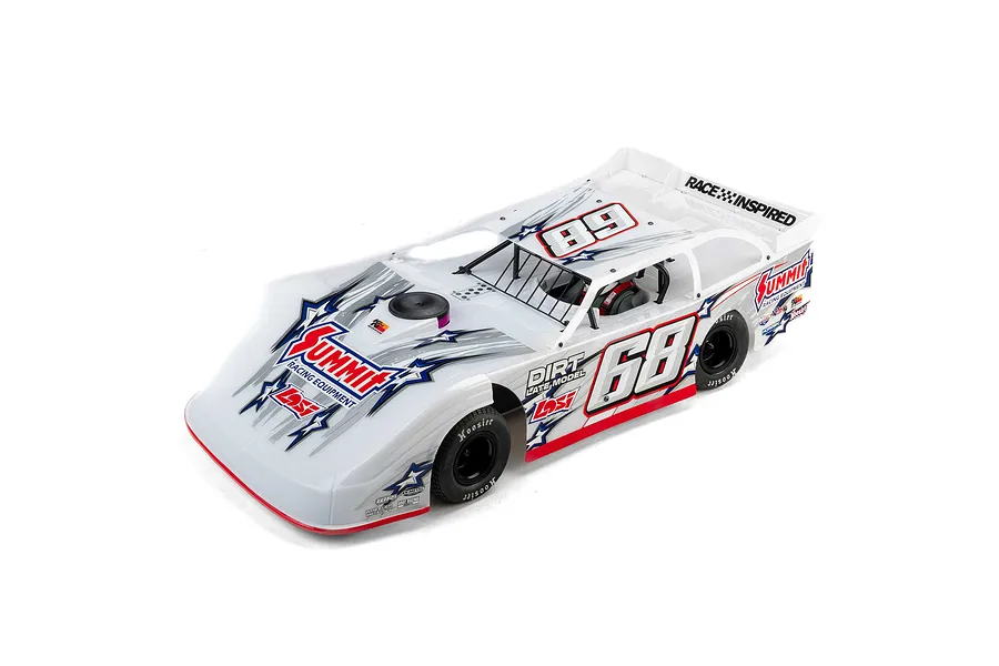 Losi 22S Dirt Late Model RC Dirt Oval Car Electric Brushless 2WD 1/10 Scale RTR Combo - White image 4