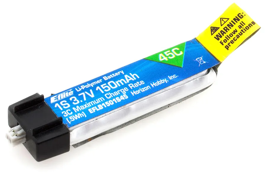 E-Flite 3.7v 150mAh 45C LiPo Battery image 15841