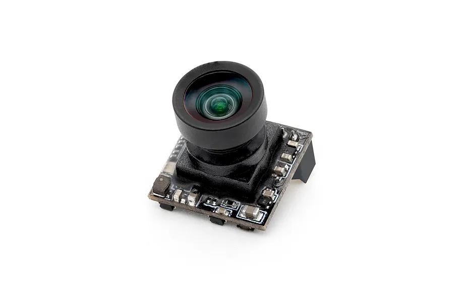 CaddxFPV Ant Lite analog FPV camera for drones, featuring a compact black circuit board and a prominent lens.
