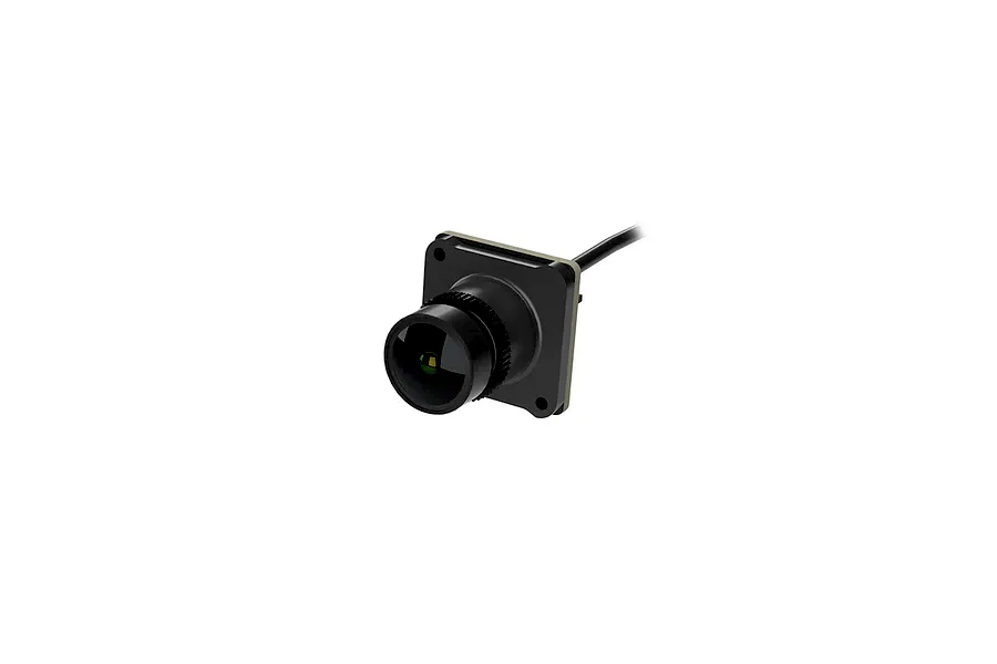 CaddxFPV Walksnail Avatar HD Mini 1S Lite FPV camera with a black square mounting plate and lens.