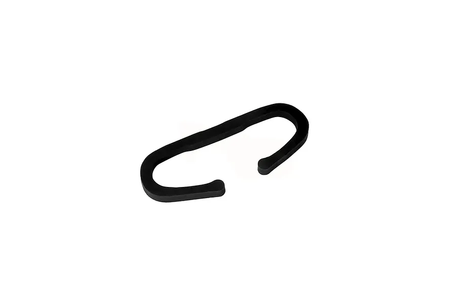 A small, black, C-shaped foam pad designed for the Walksnail Avatar Goggles X, shown against a plain white background.
