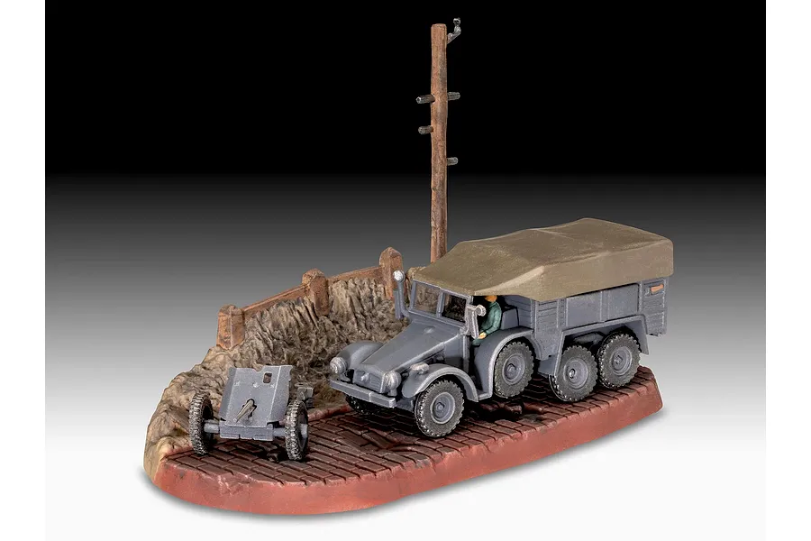 Revell 1/76 Krupp Protze KFZ 69 with 3.7cm Pak Scaled Plastic Model Starter Kit image 9
