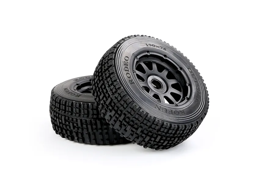Rovan 1/5 5SC Tyres on Black Rims - Beadlock Wheels 2Pcs image 4