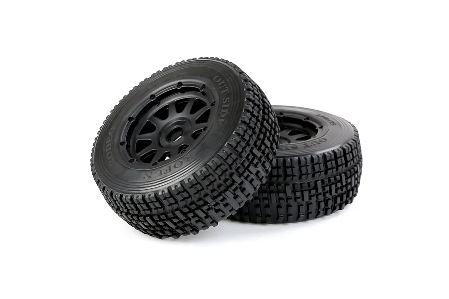 Rovan 1/5 5SC Tyres on Black Rims - Beadlock Wheels 2Pcs image 5
