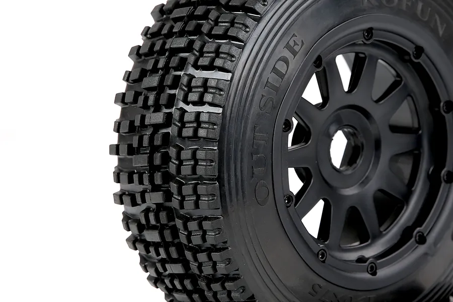 Rovan 1/5 5SC Tyres on Black Rims - Beadlock Wheels 2Pcs image 8