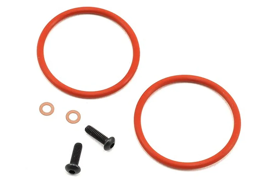 TLR Bleeder Shock Cap O-Ring w/Screws 2Pcs image 15889