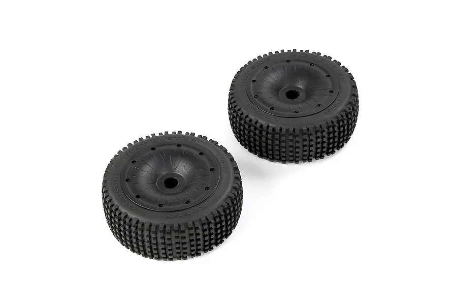 Rovan 1/5 Dirt Buster Tyres on Black Closed Rims - Beadlock Wheels 2Pcs image 7