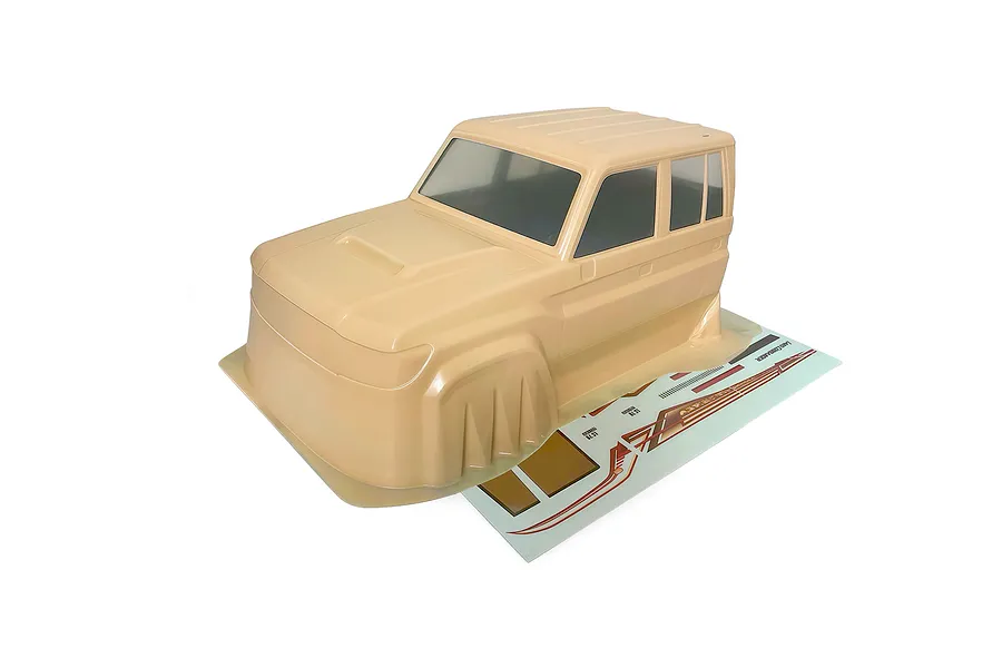 RGT 1/10 LC79 Land Commander Painted Body Shell Cab - Yellow image 1