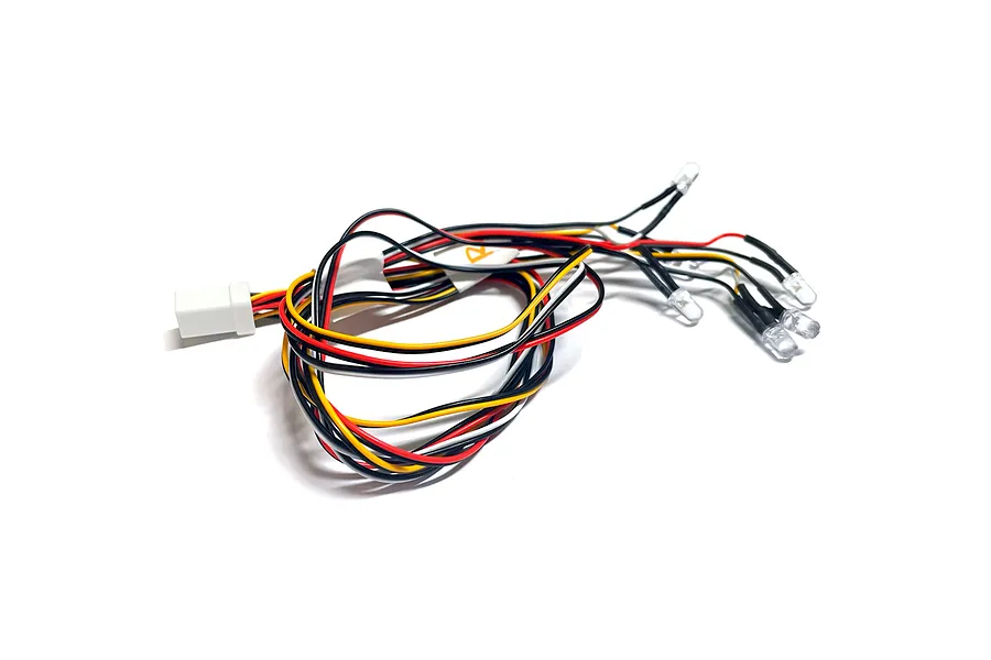 RGT rear LED light set featuring a wiring harness with multiple LED bulbs and a white plastic connector.