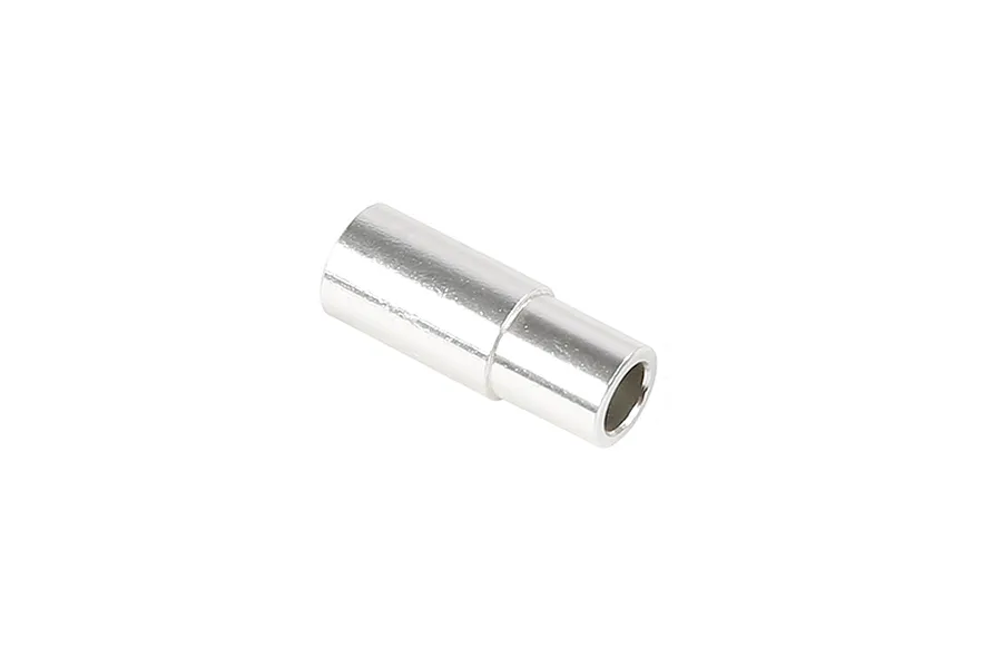 A single silver-coloured cylindrical metal clutch spacer for RC engines.