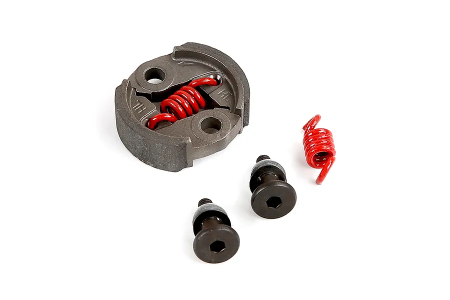 Rovan 8000RPM heavy duty RC clutch assembly with red springs and mounting hardware on a white background.