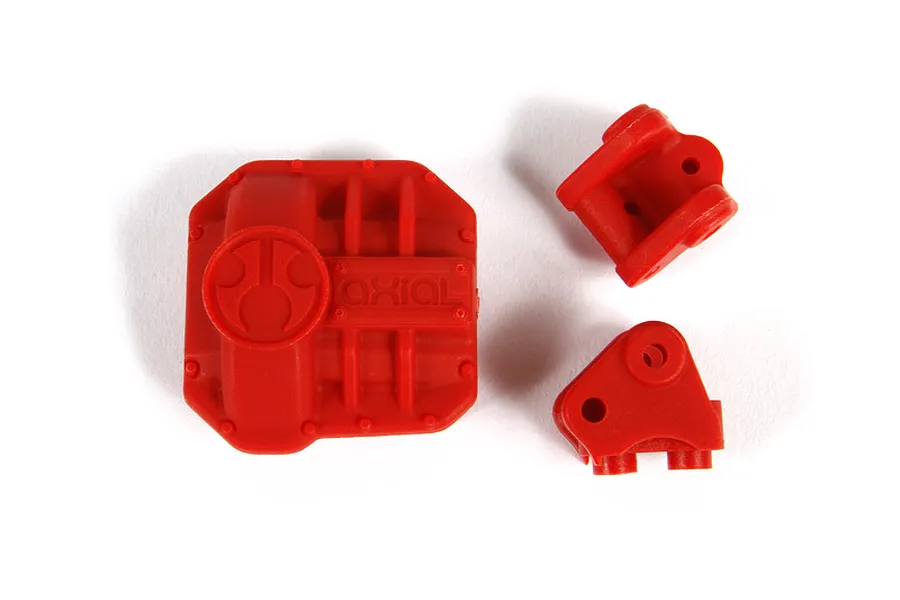 Axial AR44 Red Differential Cover &amp;amp; Link Mounts image 15945