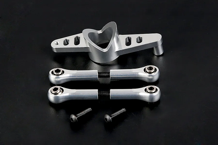 Rovan Silver Aluminium Dual Steering Mounts Set image 1