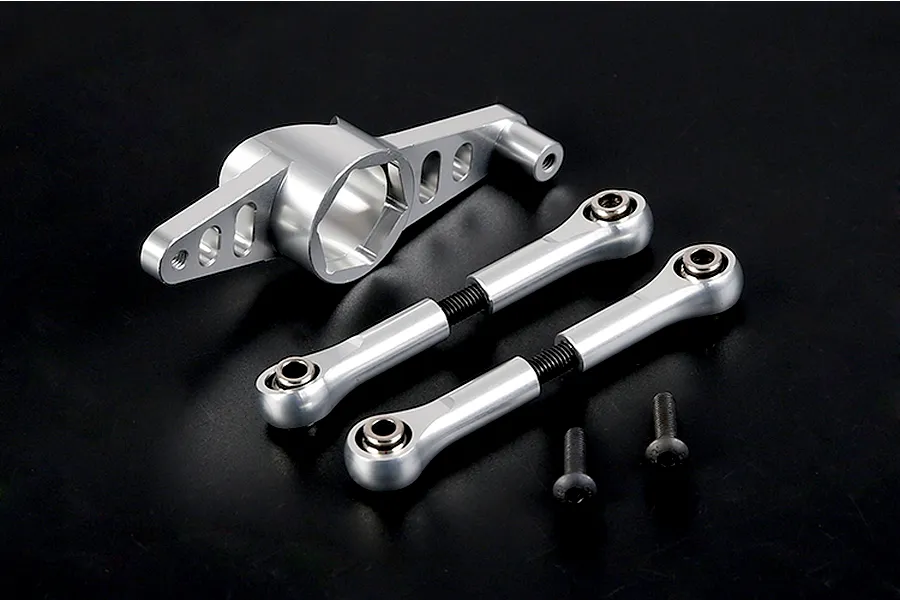 Rovan Silver Aluminium Dual Steering Mounts Set image 5