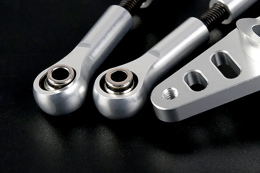 Rovan Silver Aluminium Dual Steering Mounts Set image 7