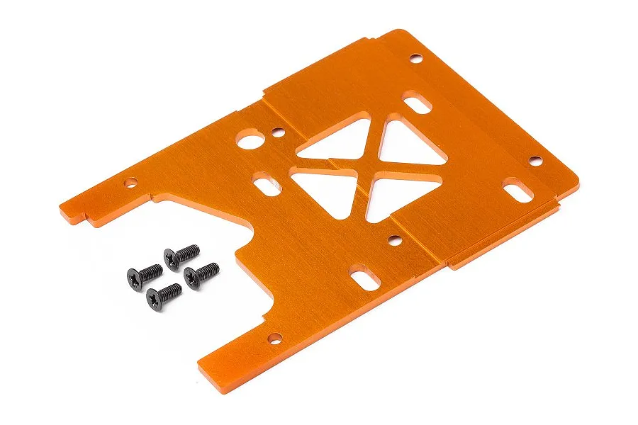 HPI Savage X Orange Aluminium 2.5mm Engine Plate image 16028