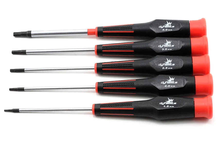 Dynamite 1.5, 2.0, 2.5, 3.0, 4.0mm Hex Driver Set image 16030