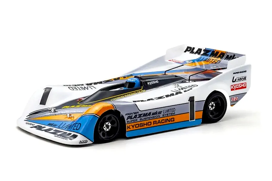 Kyosho Plazma Mk.III Limited A2 RC pan car electric 2WD 1/12 scale kit assembled against a white background.