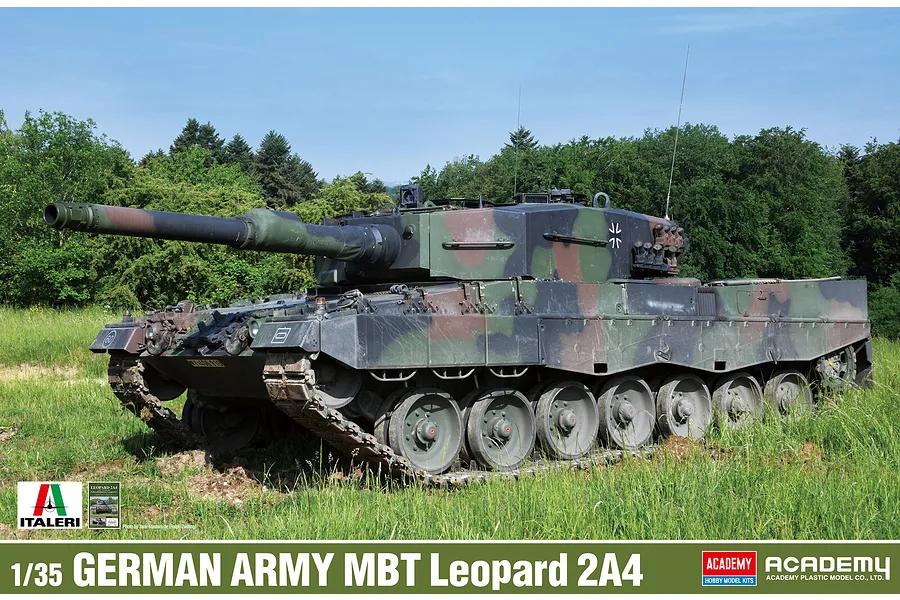 Academy 1/35 German Army MBT Leopard 2A4 Scaled Plastic Model Kit image 1