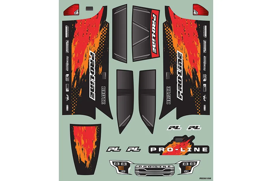 Pro-Line 1/16 Brute Tough Painted Body Shell - Black image 13