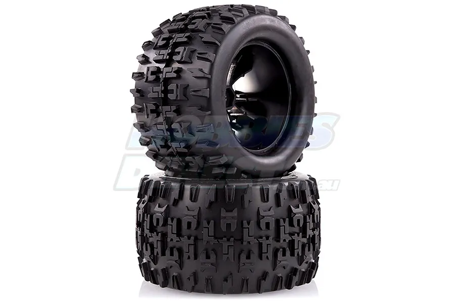 Louise 2.8&amp;quot; MT-Pioneer Tyres on (0 Offset) Chrome Rims - Glued Wheels 2Pcs image 3