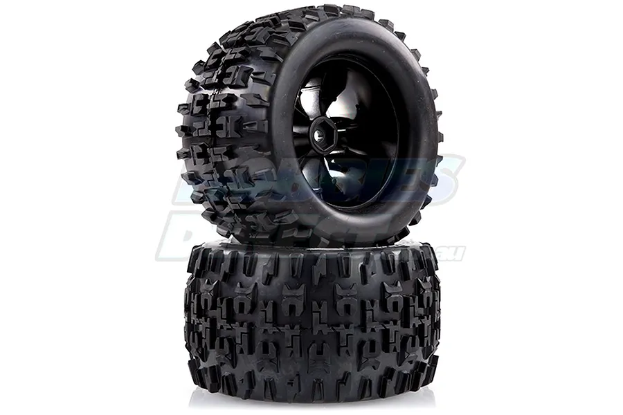 Louise 2.8&amp;quot; MT-Pioneer Tyres on (1/2 Offset) Chrome Rims - Glued Wheels 2Pcs image 16128