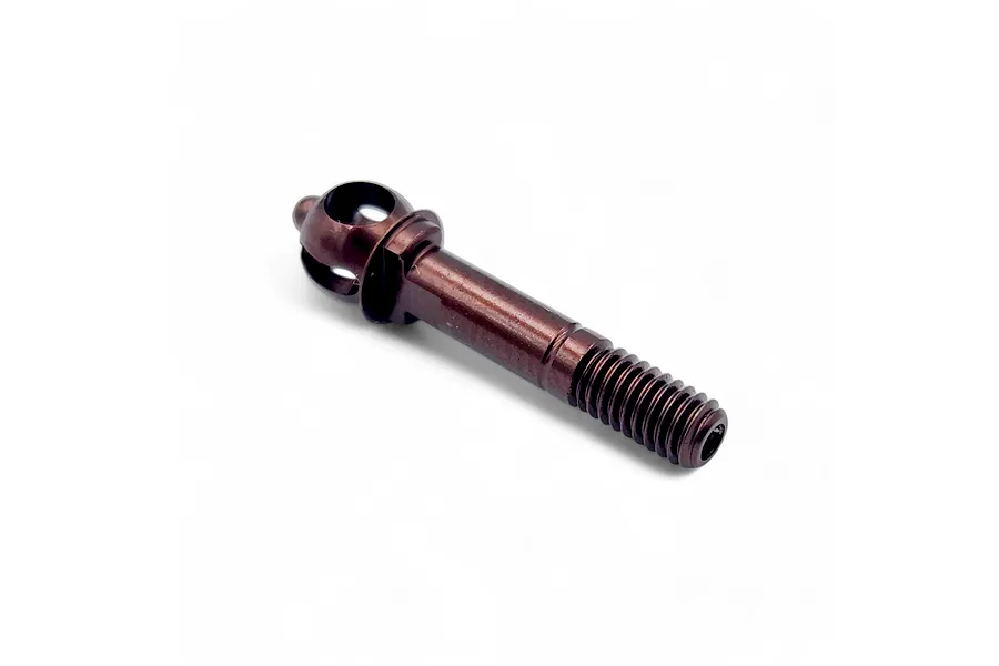 RC Maker steel short front axle viewed in close-up against a clean white background