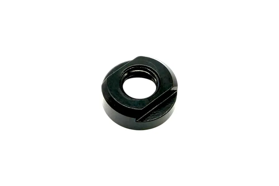 RC Maker 5.5mm Steering Limiter 1Pc, a small black metal threaded bushing or collar against a white background.