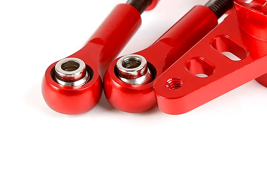 Rovan Red Aluminium Dual Steering Mounts Set image 3