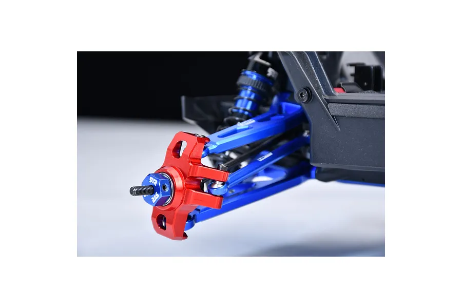 GPM Aluminium Steering Hubs with Larger Bearings 2Pcs - Red image 4