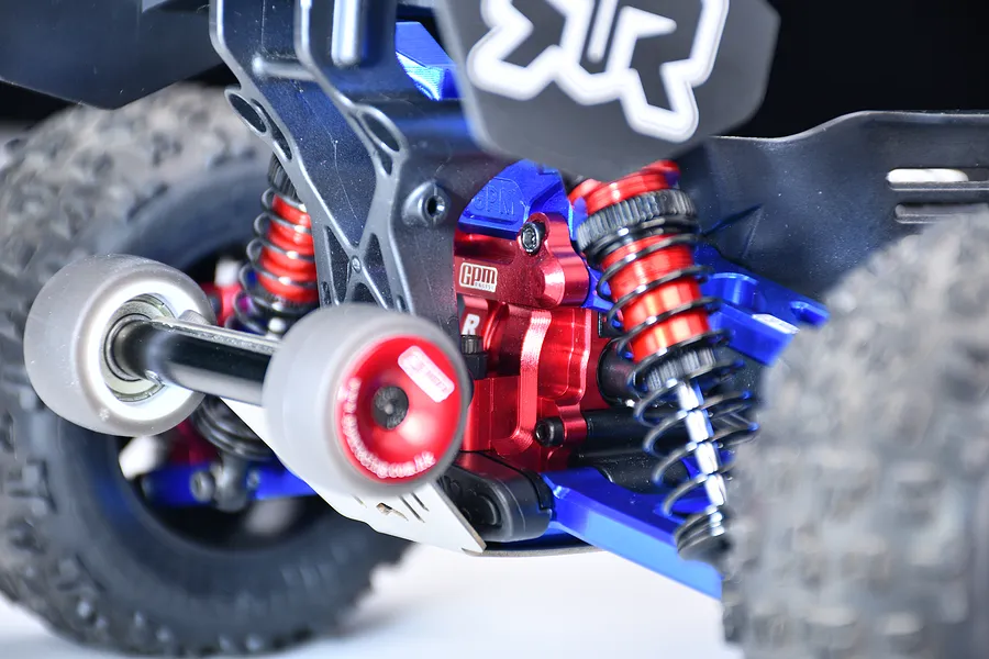 GPM Aluminium 74mm Rear Adjustable Shocks 2Pcs - Blue image 4