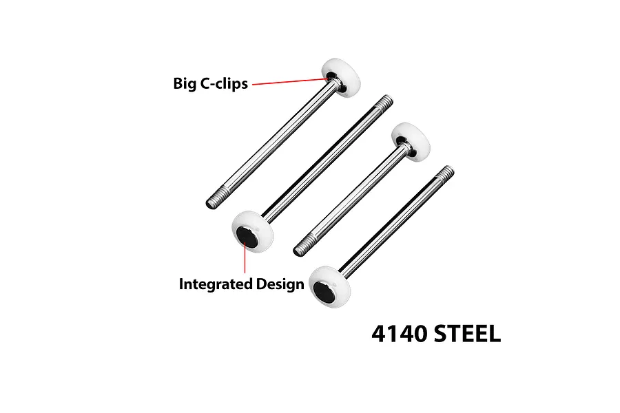 GPM Carbon Steel Shock Shafts 4Pcs image 1