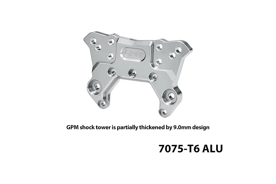 GPM Aluminium Front Shock Tower - Silver image 1