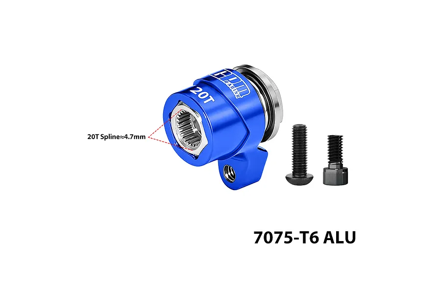 GPM Aluminium 20T Servo Horn with Servo Saver - Purple image 2