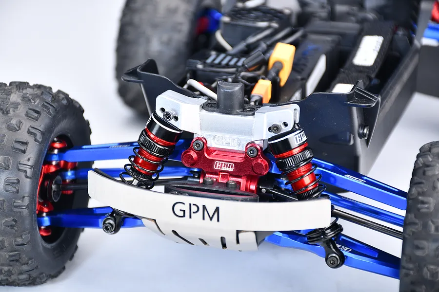 GPM Aluminium Front Shock Tower - Blue image 2