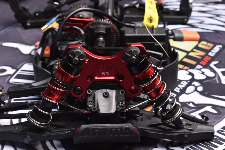 GPM Aluminium Front Shock Tower - Black image 2