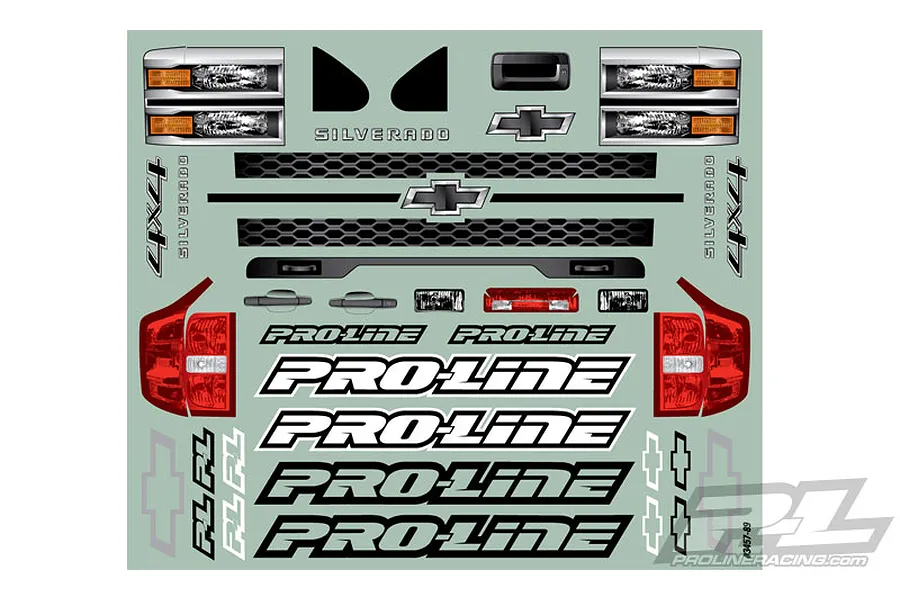 Pro-Line 1/10 Chevy Silverado Unpainted Body Shell image 16240