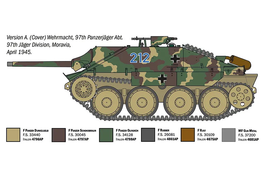 Italeri 1/35 Jagdpanzer 38(t) Hetzer Scaled Plastic Model Kit image 3
