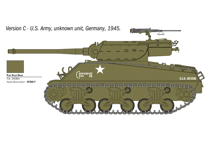 Italeri 1/35 M36B1 90mm Gun Motor Carriage Scaled Plastic Model Kit image 5