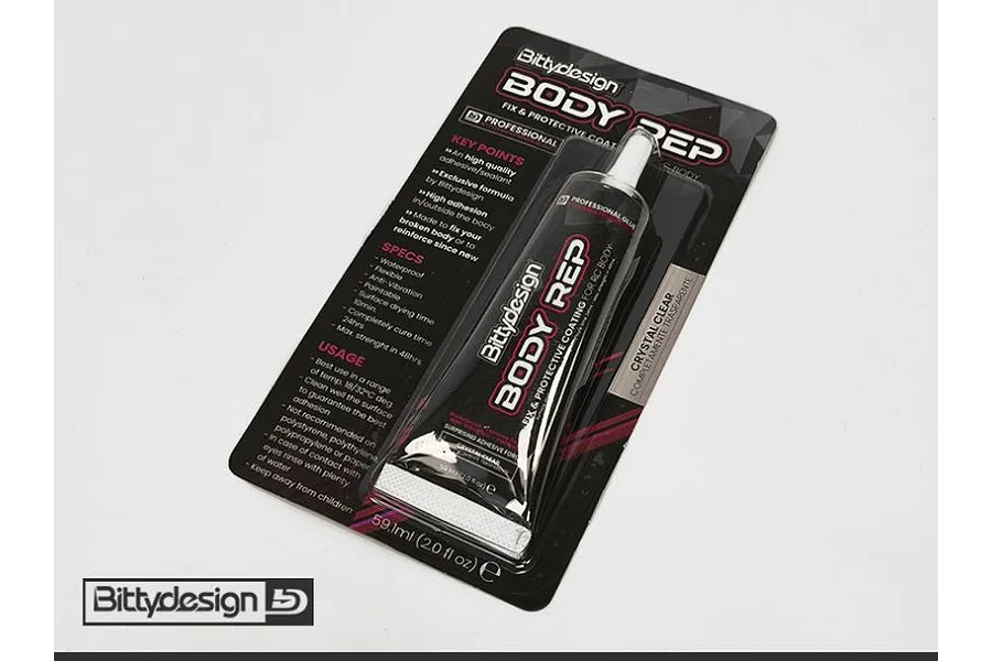 Bittydesign Body Rep Adhesive/Sealant 28ml - Crystal Clear image 2