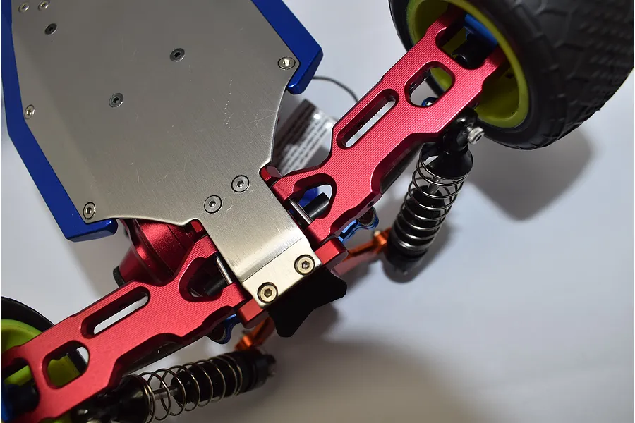 GPM Aluminium Rear Lower Suspension Pin Brace - Blue image 2