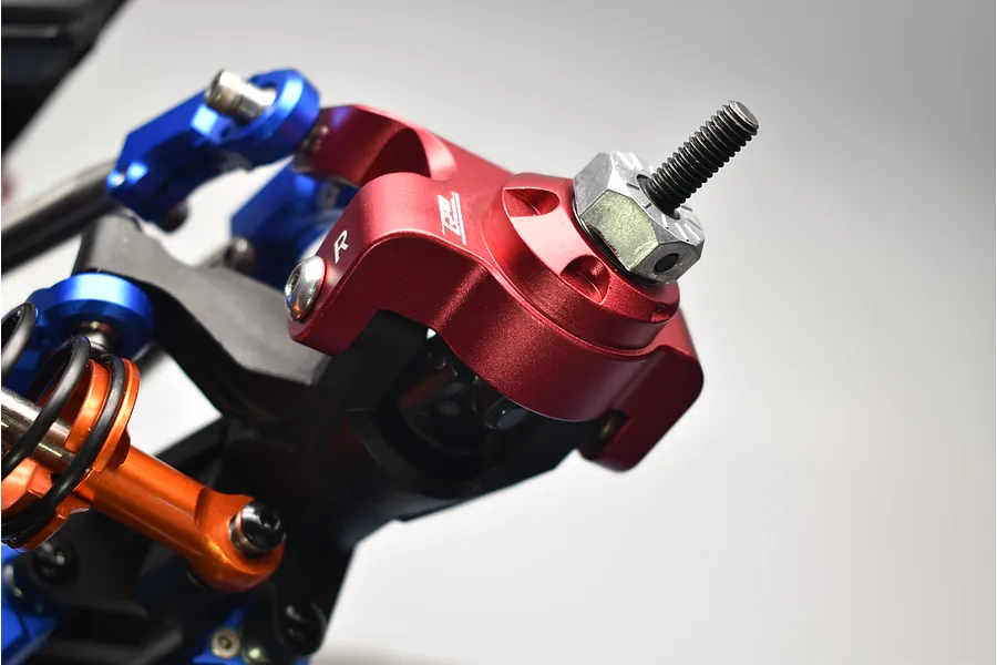 GPM Aluminium Front Steering Hubs 2Pcs - Blue image 4