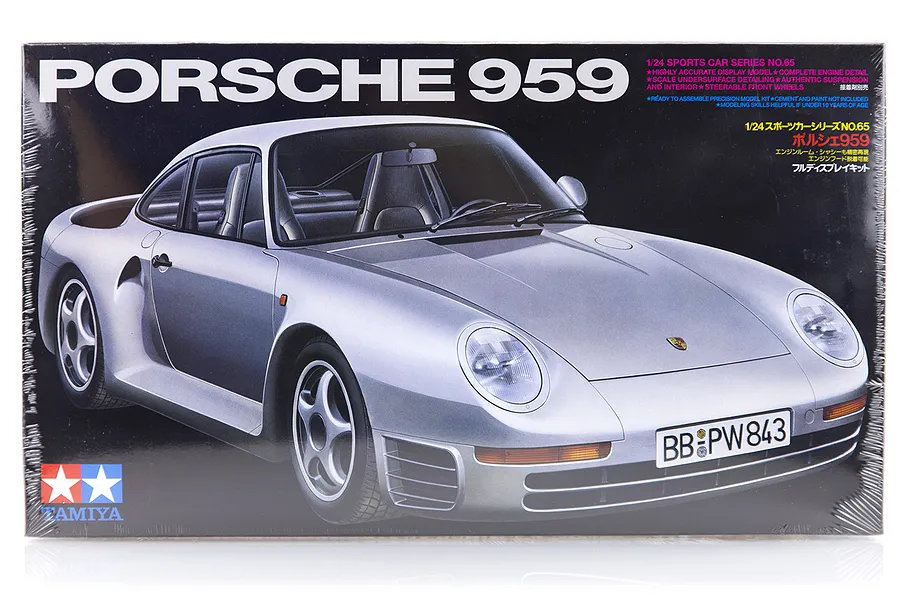 Tamiya 1/24 Porsche 959 Twin Turbo Scaled Plastic Model Kit image 16364