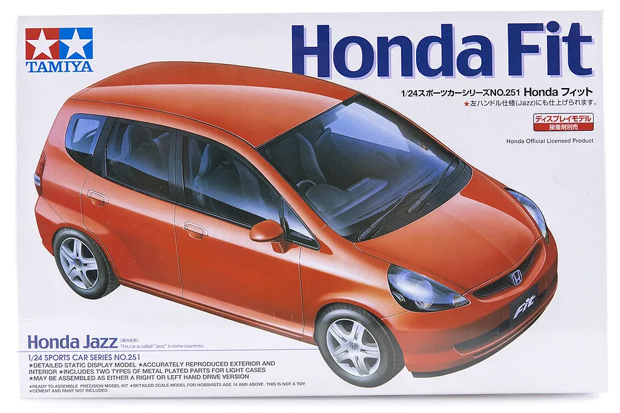 Tamiya 1/24 Honda Fit/Jazz Scaled Plastic Model Kit image 16416