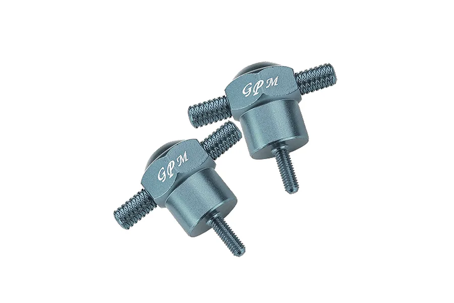 GPM Aluminium Spare Tyre Locks in grey, shown as a set of two pieces on a plain white background.