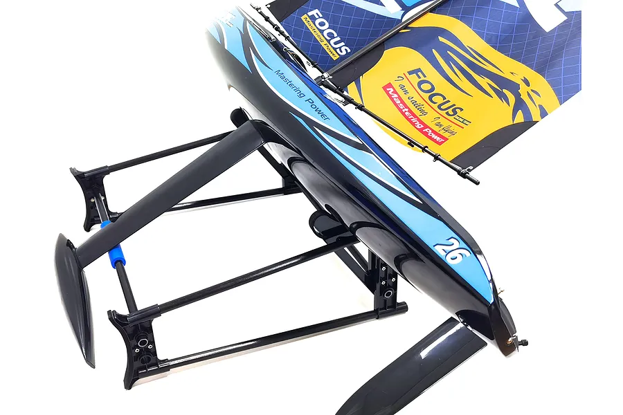 Joysway Focus V3 39&amp;quot; RC Sail Boat Monohull Racing Yacht RTR - Blue image 3