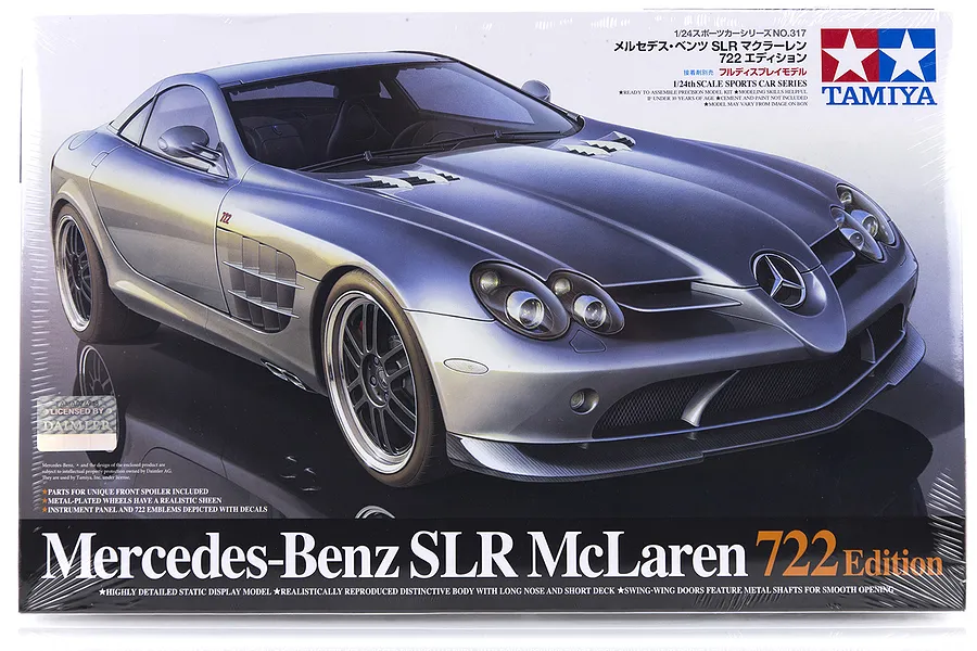 Tamiya 1/24 Mercedes-Benz SLR McLaren 722 Edition Scaled Plastic Model Kit image 16462