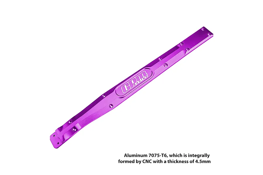 GPM Aluminium 4.5mm Thick Chassis Brace/Skid Plate - Purple image 1