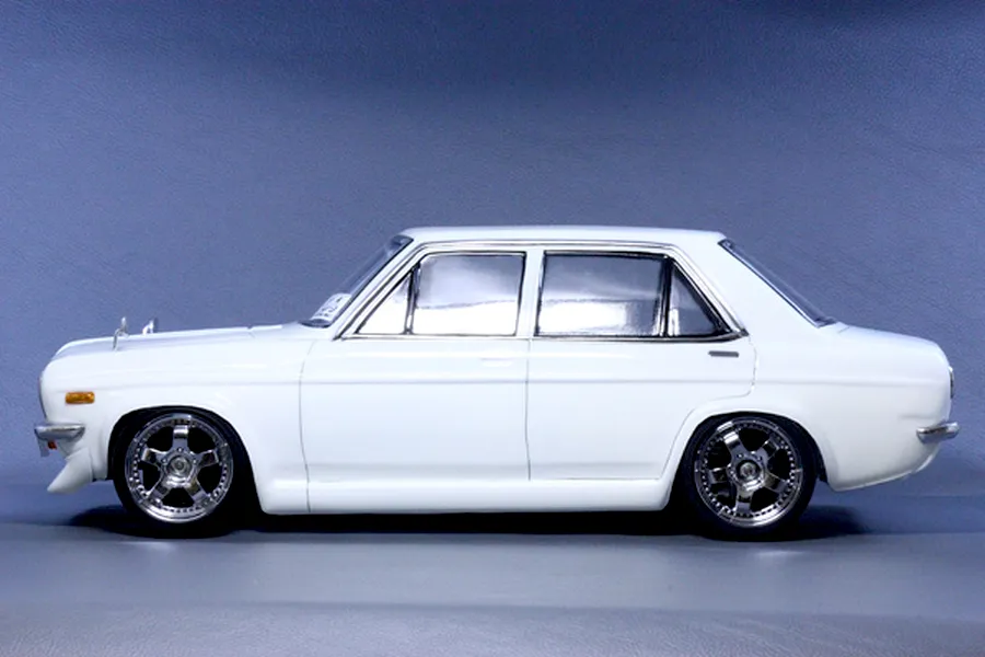 Pandora RC 1/10 Datsun Sunny 4Dr Unpainted Body Shell - Clear image 14